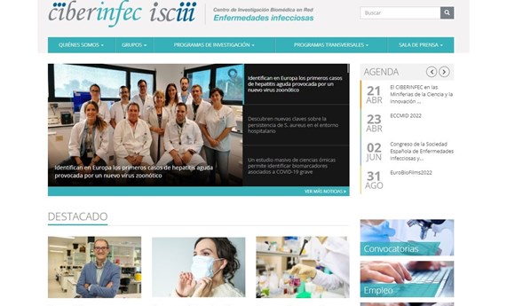 Nueva página web del área de Enfermedades Infecciosas CIBERINFEC Nueva página web del área de Enfermedades Infecciosas CIBERINFEC