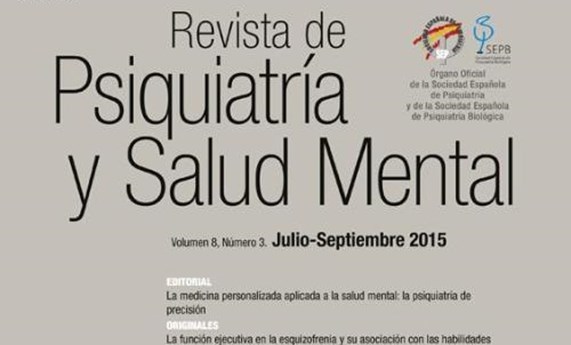 "Psiquiatría y Salud Mental" en el top 1 de las revistas españolas que mejoran su factor de impacto, según el JCR "Psiquiatría y Salud Mental" en el top 1 de las revistas españolas que mejoran su factor de impacto, según el JCR