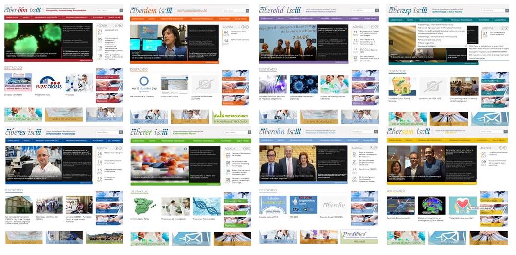 Las áreas temáticas del CIBER renuevan sus webs