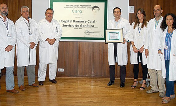 La U728 CIBERER en el Hospital Ramón y Cajal, certificada para el test prenatal no invasivo de las principales trisomías a nivel europeo La U728 CIBERER en el Hospital Ramón y Cajal, certificada para el test prenatal no invasivo de las principales trisomías a nivel europeo